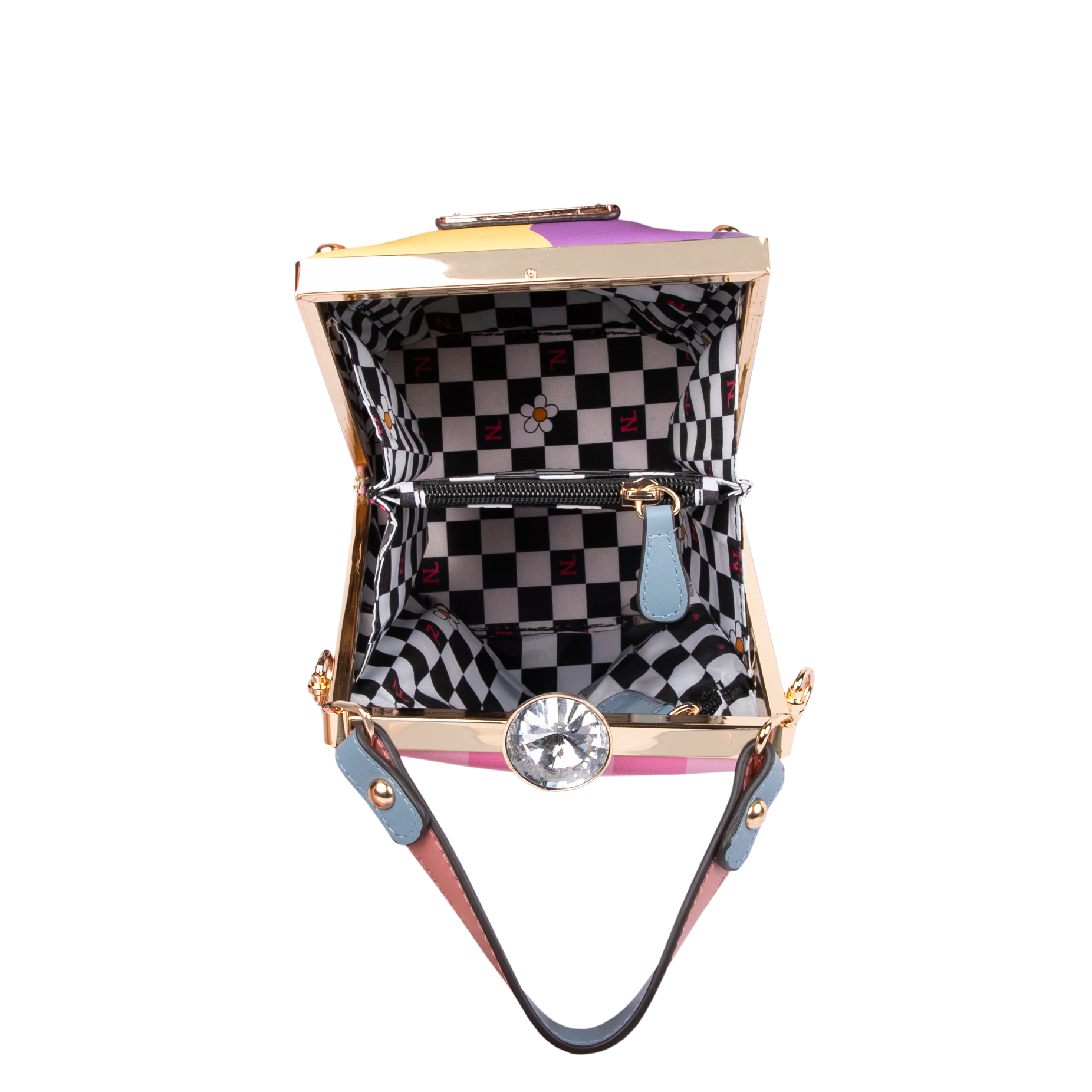 Foto 3 | Bolsa De Mano Nicole Lee Estampada Nails Polish Ss25