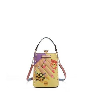Foto 4 | Bolsa De Mano Nicole Lee Estampada Nails Polish Ss25