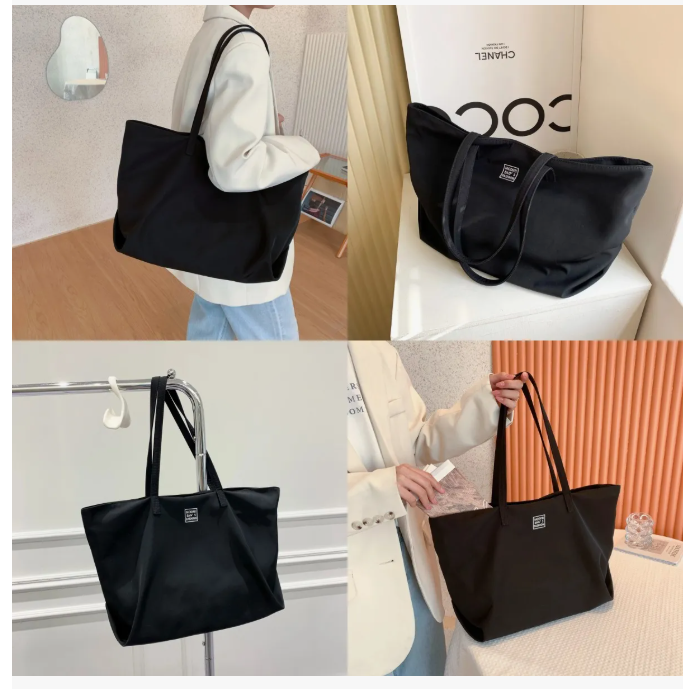 Foto 4 pulgar | Bolso Xtellar Mochila Mujer Tote Bag De Impermeable, Bolsa Negra Mujer Con Gran Capacidad, 7 Bolsillos, Laptop 16in