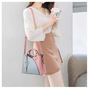 Foto 3 | Bolso Xtellar Moda Mujer Cartera Crossbody Bandolera Color Rosa/azul