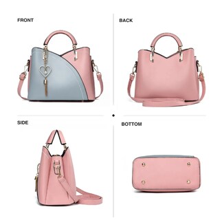 Foto 4 | Bolso Xtellar Moda Mujer Cartera Crossbody Bandolera Color Rosa/azul