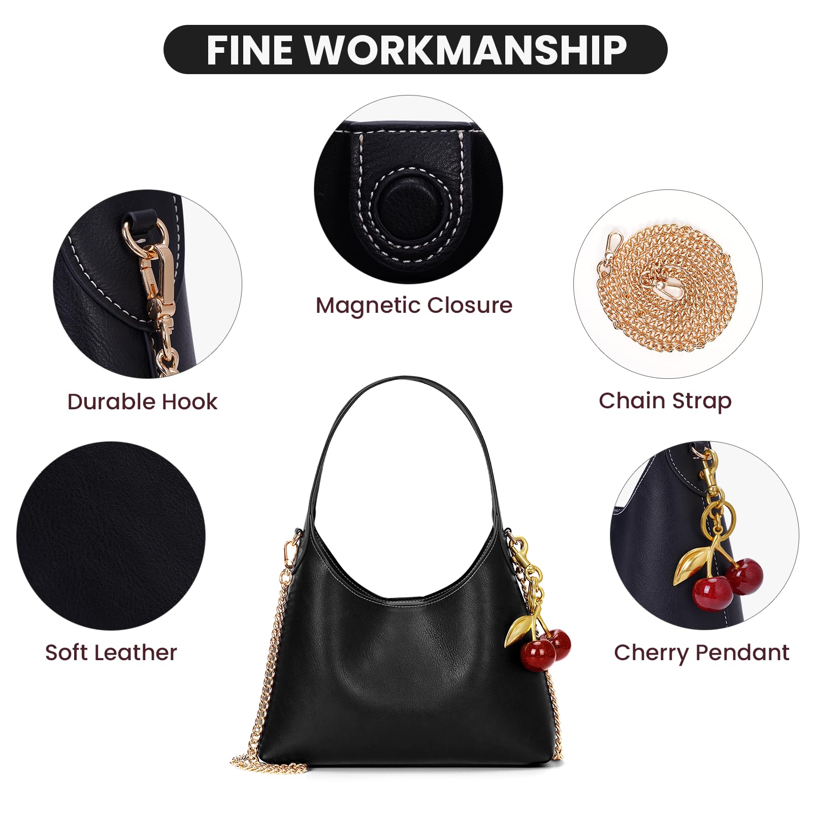 Foto 5 pulgar | Bolso Hobo Jqwsve Cerezo - Venta Internacional