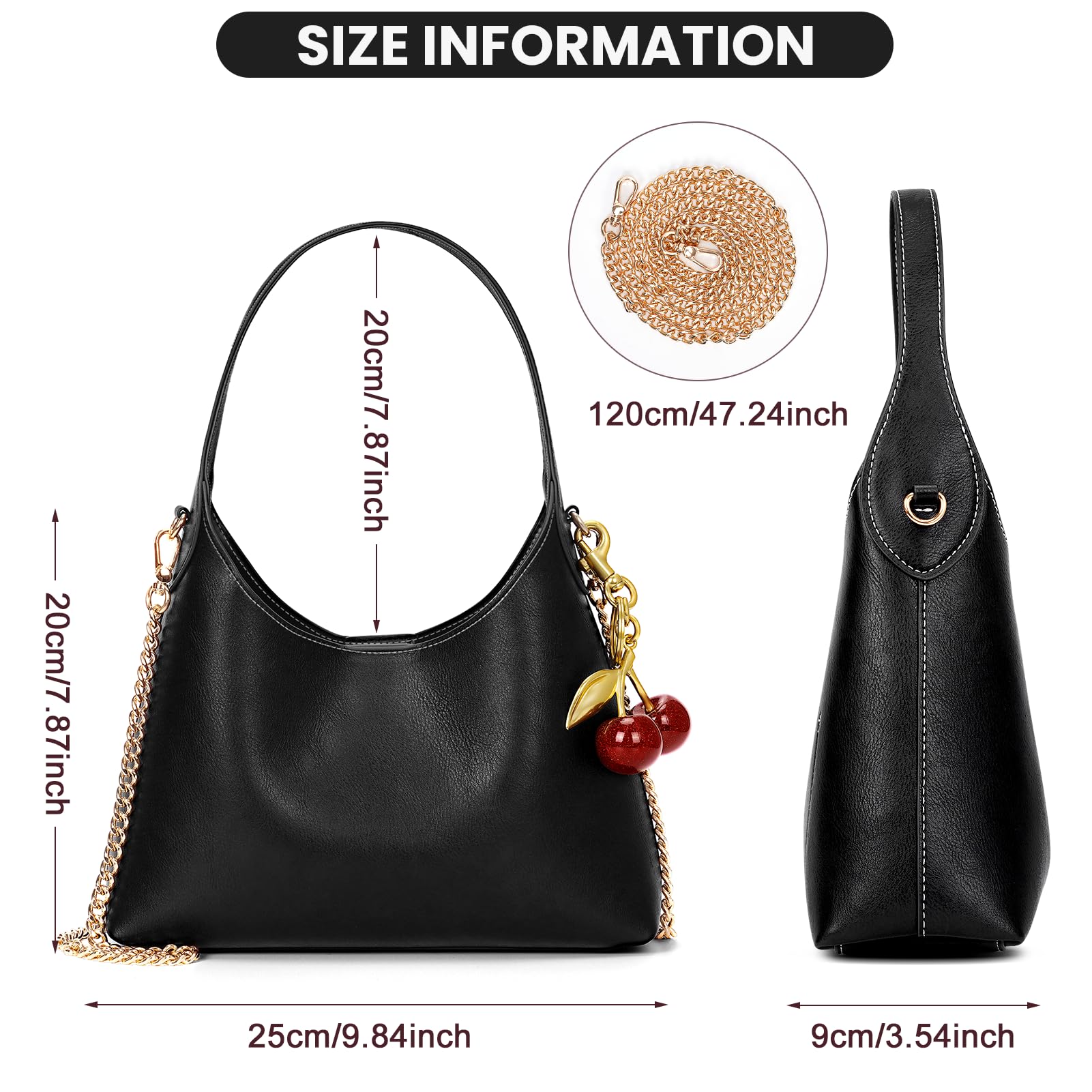 Foto 6 | Bolso Hobo Jqwsve Cerezo - Venta Internacional
