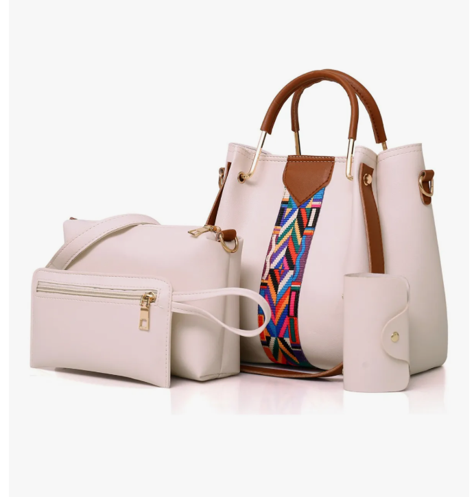 Foto 2 pulgar | Set 4 Bolsas Mujer Moda Dama Crossbody Cosmetiquera