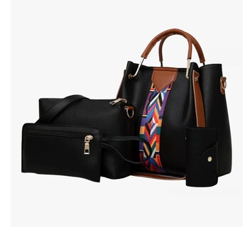 Foto 1 | Set 4 Bolsas Mujer Moda Dama Crossbody Cosmetiquera