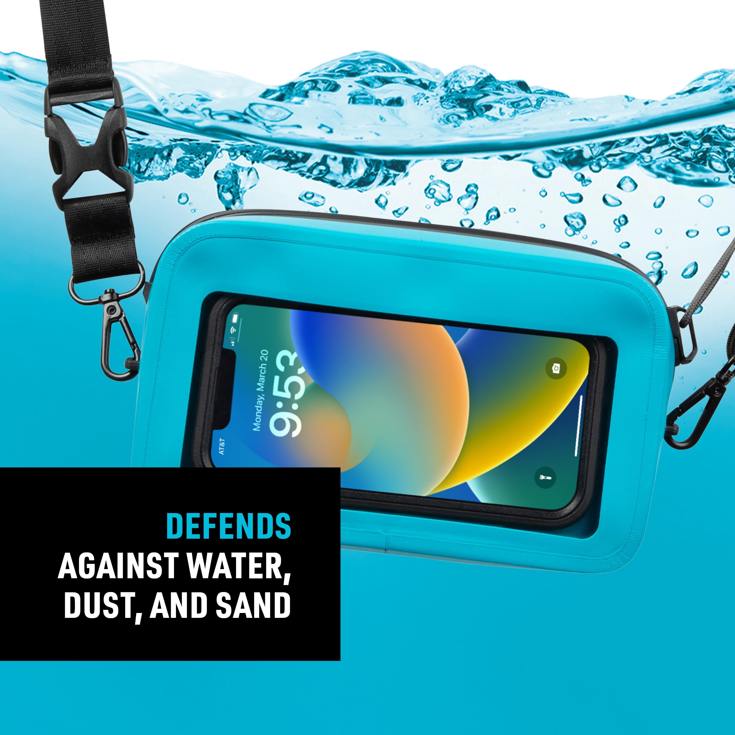 Foto 5 pulgar | Riñonera Impermeable Nite Ize Runoff Para Playa Y Senderismo, Color Azul - Venta Internacional.