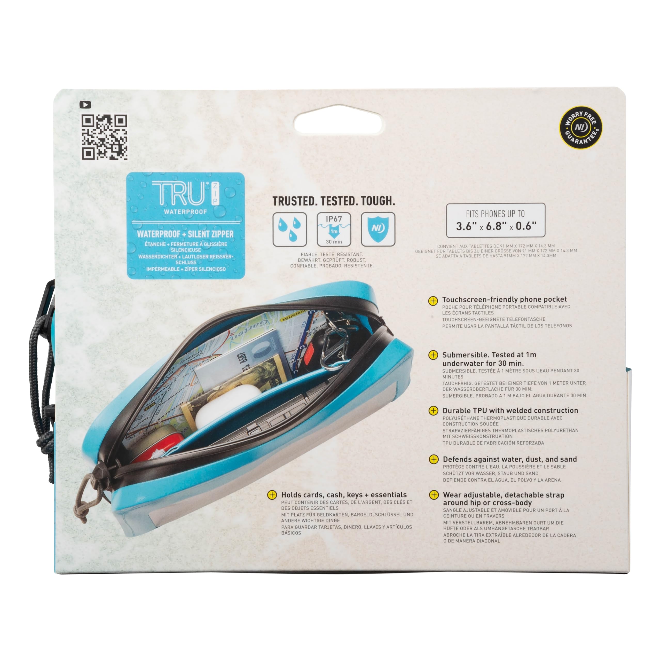 Foto 7 pulgar | Riñonera Impermeable Nite Ize Runoff Para Playa Y Senderismo, Color Azul - Venta Internacional.