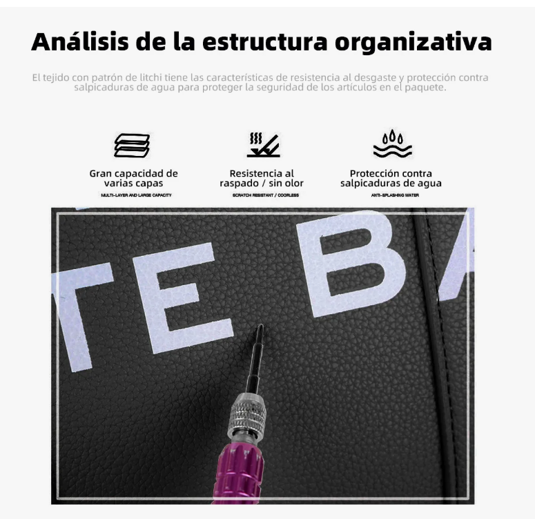 Foto 6 pulgar | Thetotebag Bolsos Para Mujer Pu Capacidad