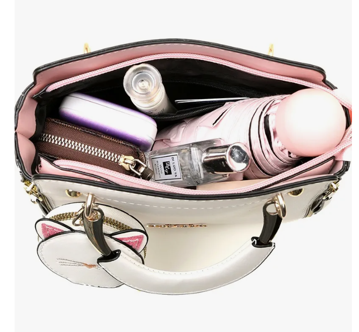 Foto 3 | Bolsa de Mano Blanca