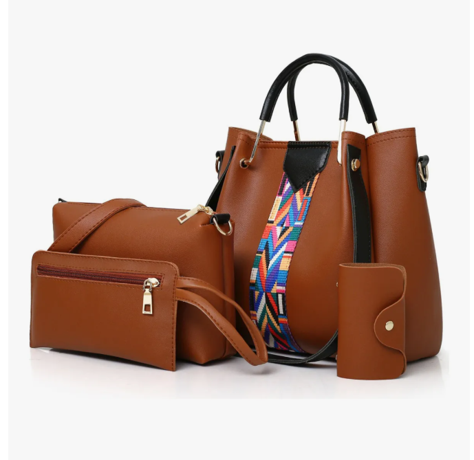 Foto 1 | Set 4 Bolsas Mujer Moda Dama Crossbody Cosmetiquera