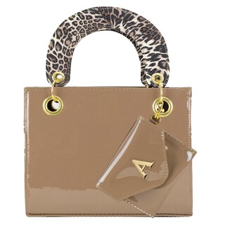 Foto 1 | Bolso Para Dama Venado Charol Chita Beige Sintetico Aranza Nueva Imagen