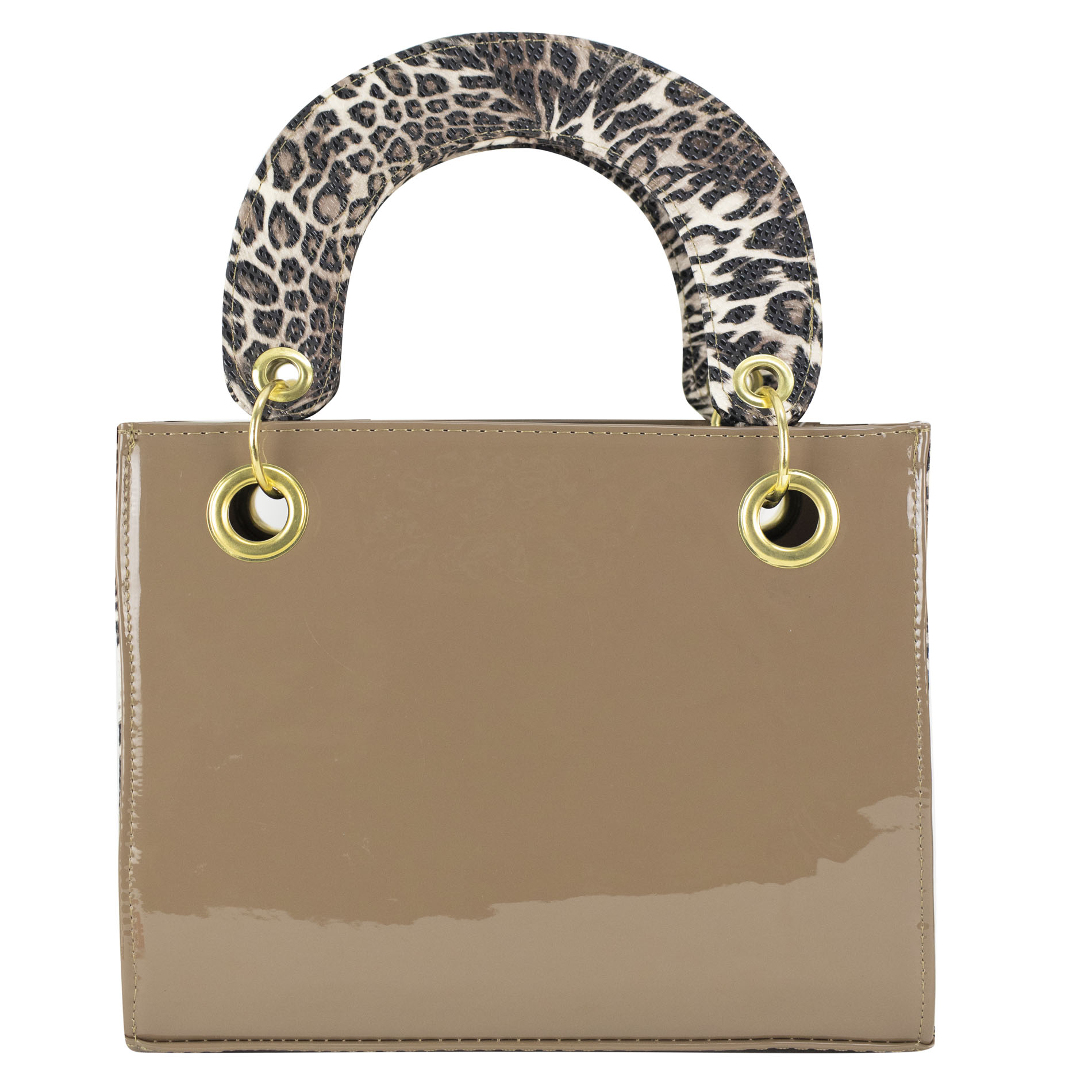 Foto 4 pulgar | Bolso Para Dama Venado Charol Chita Beige Sintetico Aranza Nueva Imagen