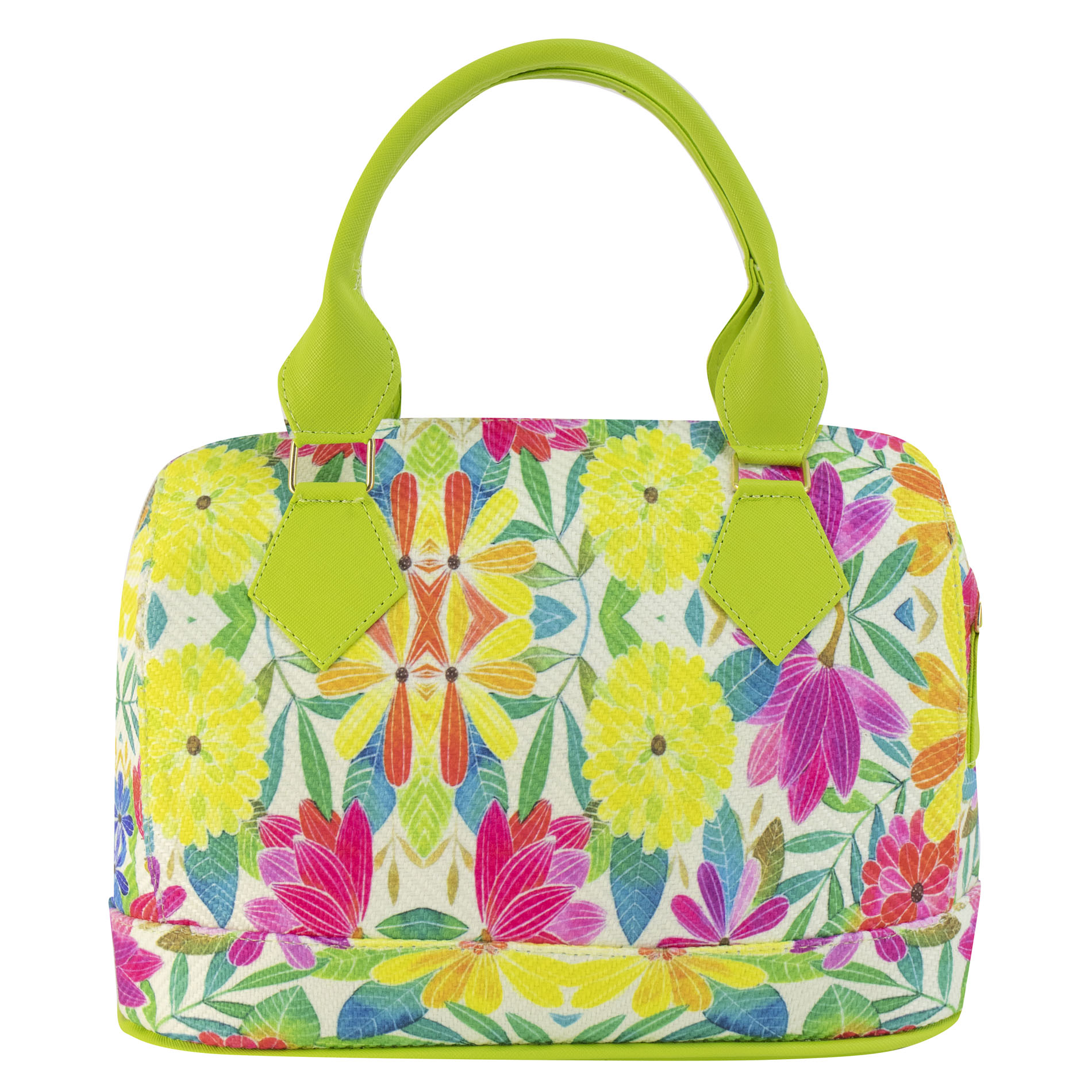 Foto 4 pulgar | Bolso Para Dama Verde Manzana Yute Floral Textil/sintetico Dafne Nueva Imagen