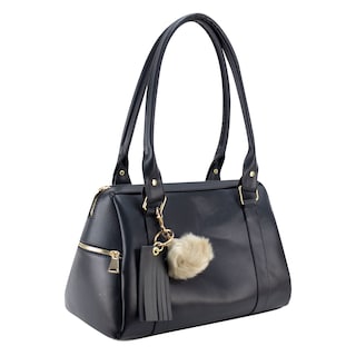 Foto 2 | Bolso Para Dama Negro Cabra Sintetico Roberta Nueva Imagen