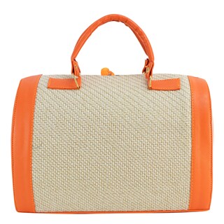 Foto 3 | Bolso Para Dama Naranja Yute Poligono Textil/sintetico Cohetzal Nueva Imagen