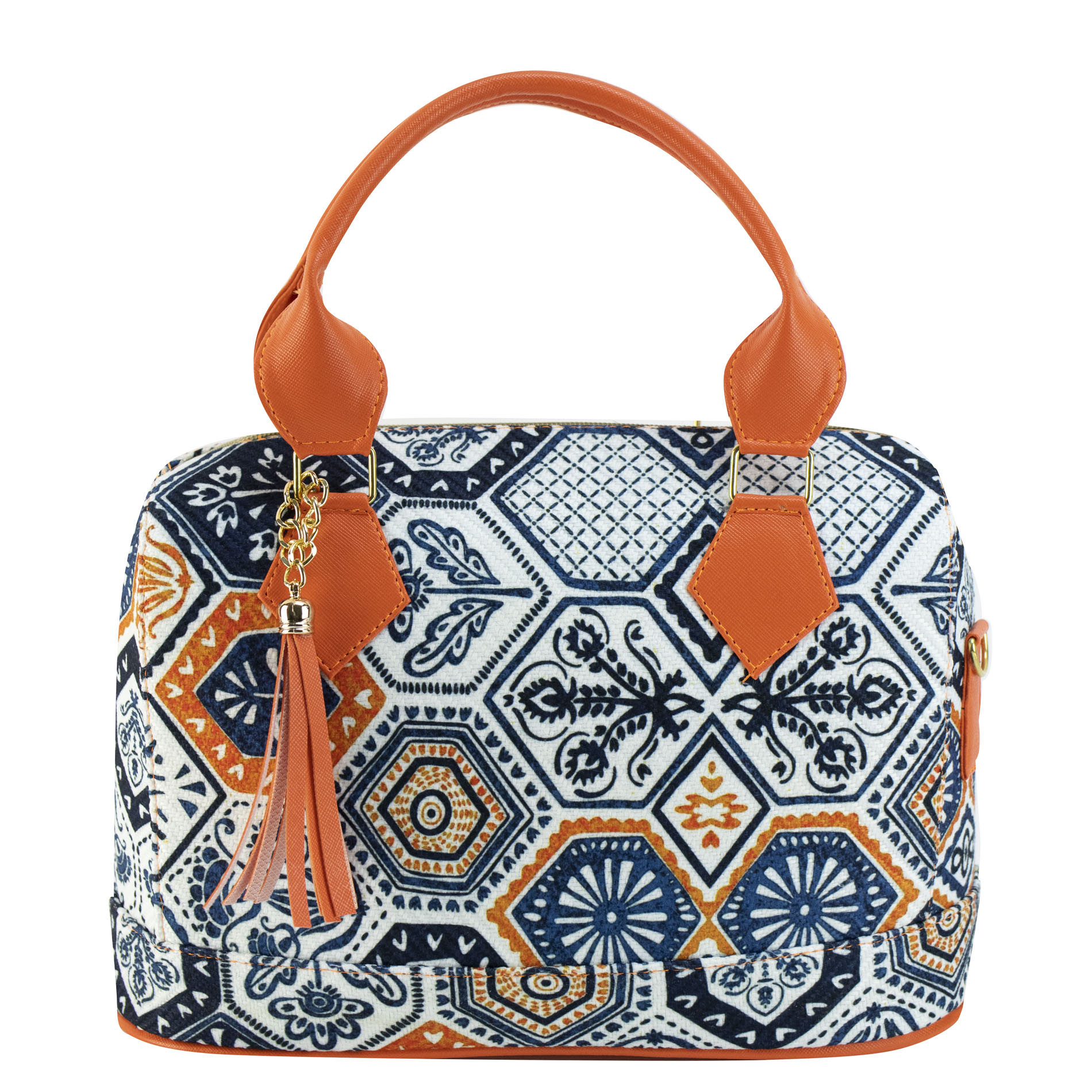 Foto 2 pulgar | Bolso Para Dama Naranja Yute Poligono Textil/sintetico Dafne Nueva Imagen