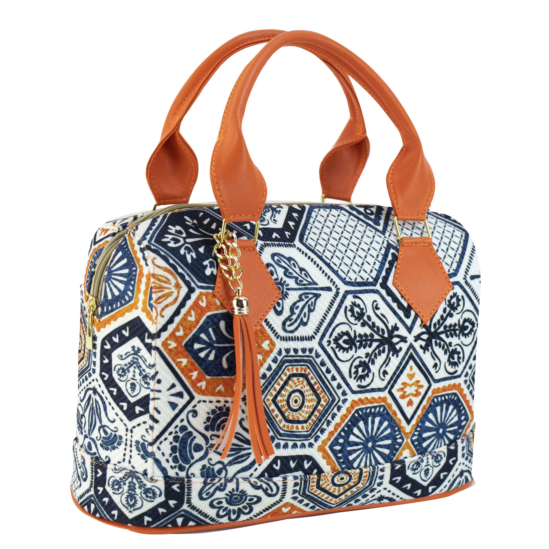 Foto 2 | Bolso Para Dama Naranja Yute Poligono Textil/sintetico Dafne Nueva Imagen