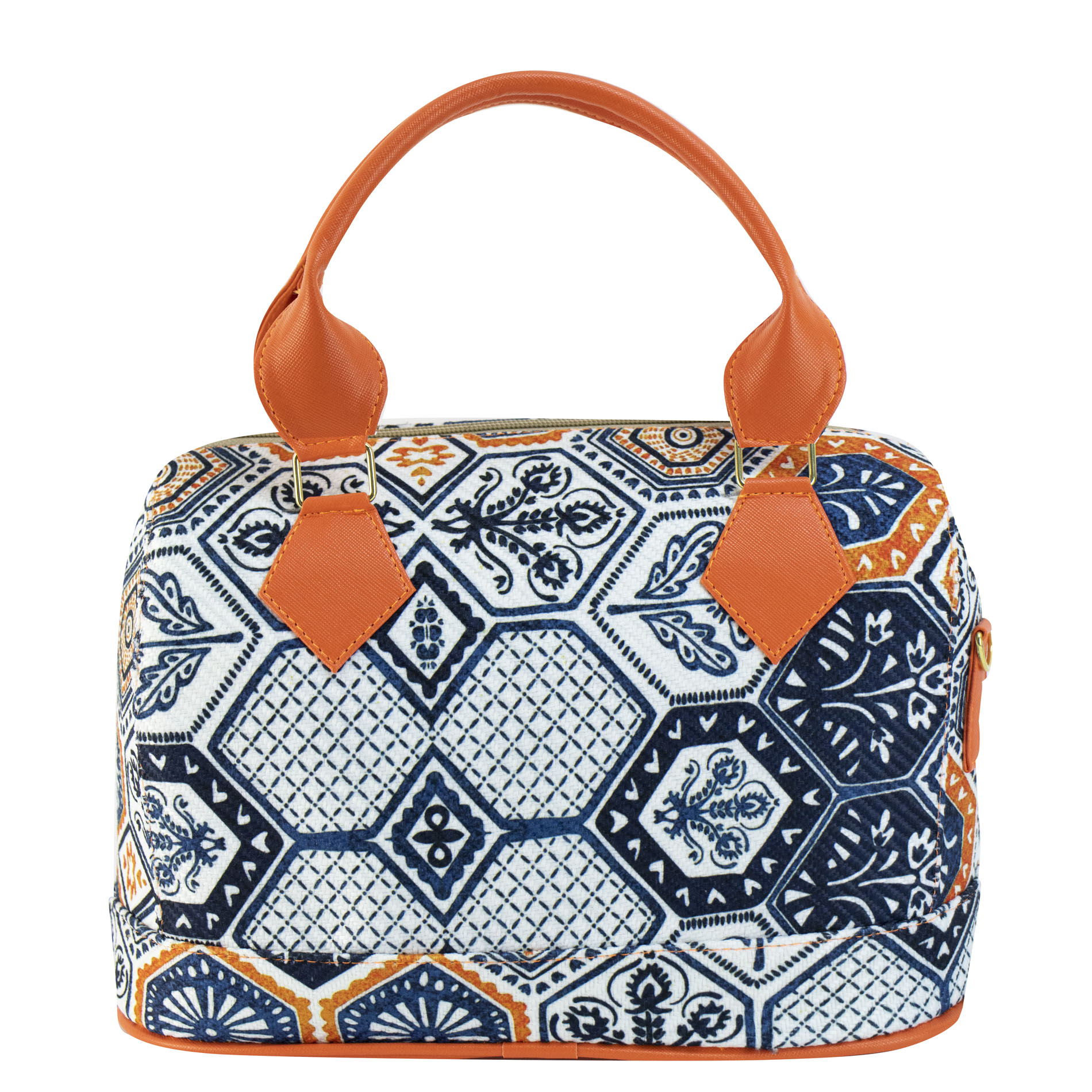 Foto 3 | Bolso Para Dama Naranja Yute Poligono Textil/sintetico Dafne Nueva Imagen