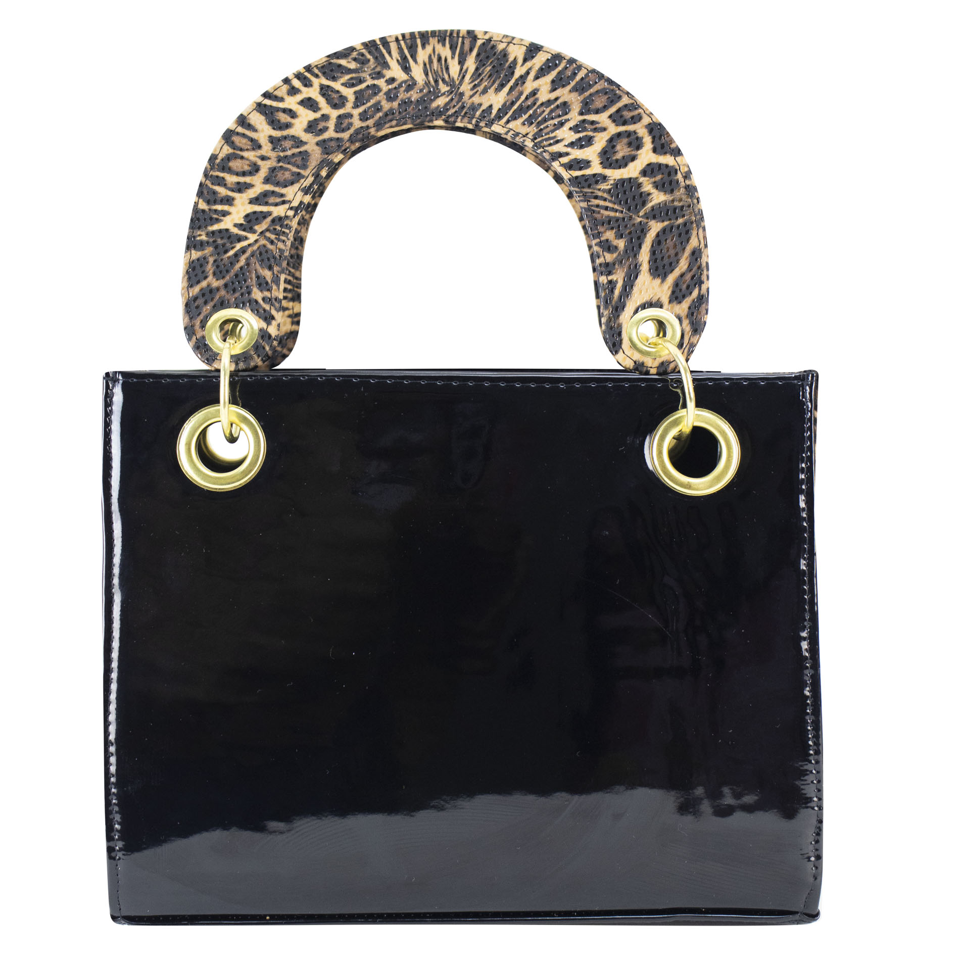 Foto 4 pulgar | Bolso Para Dama Negro Charol Chita Café Sintetico Aranza Nueva Imagen