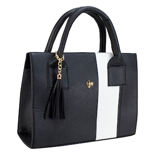 Foto 2 | Bolso Para Dama Negro Dapra Blanco Sintetico Julieta Nueva Imagen