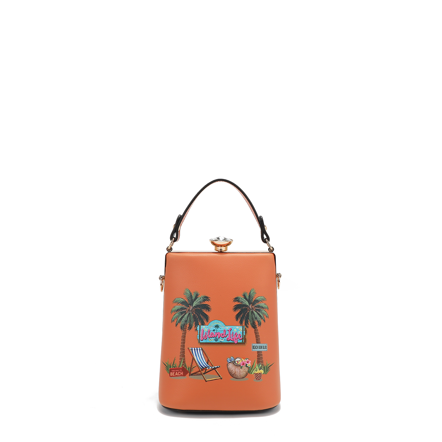 Foto 7 pulgar | Bolsa De Mano Nicole Lee Estampada Sun & Sand