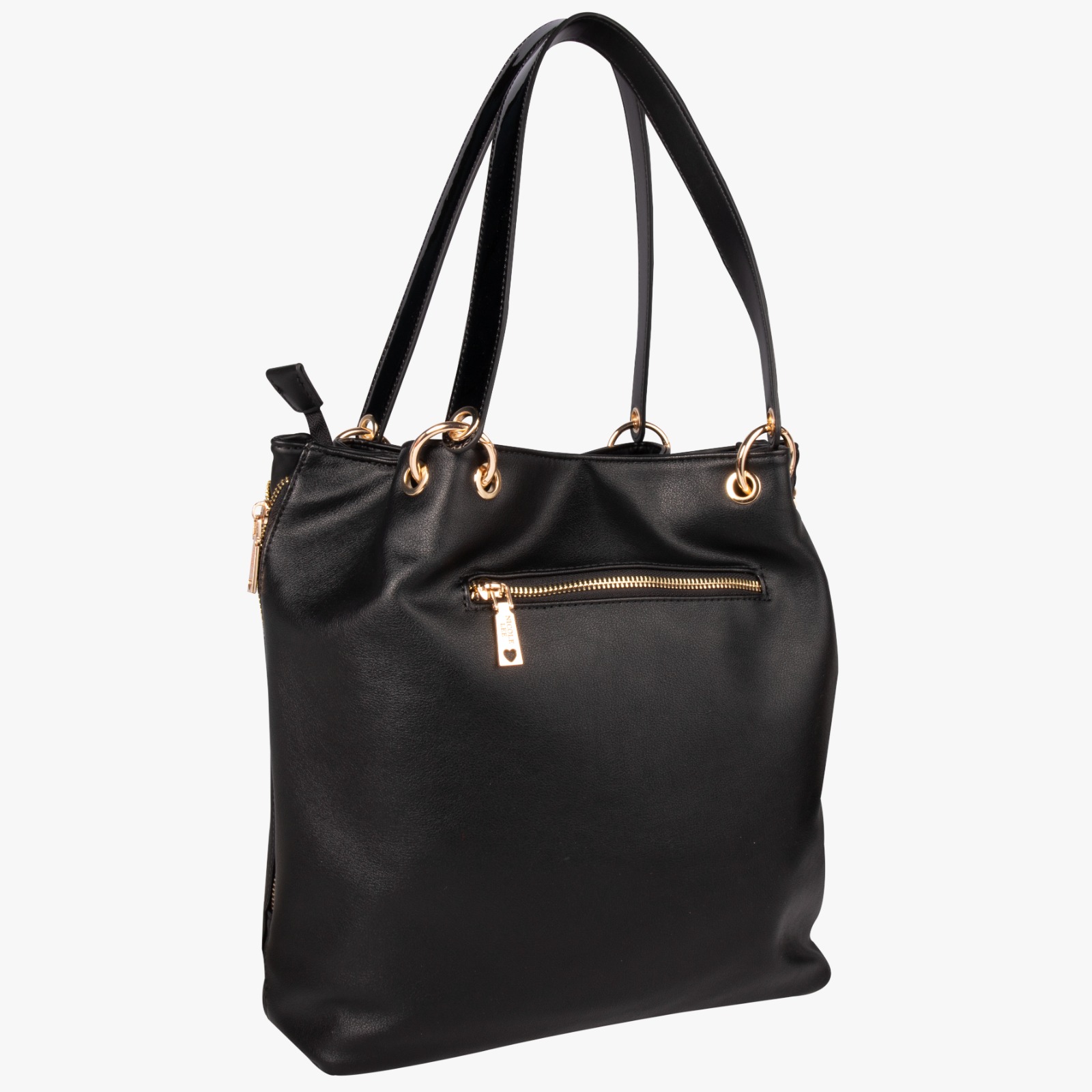 Foto 3 pulgar | Bolsa Satchel Marca Nicole Lee Con Decoración Y Chaquiras Negro