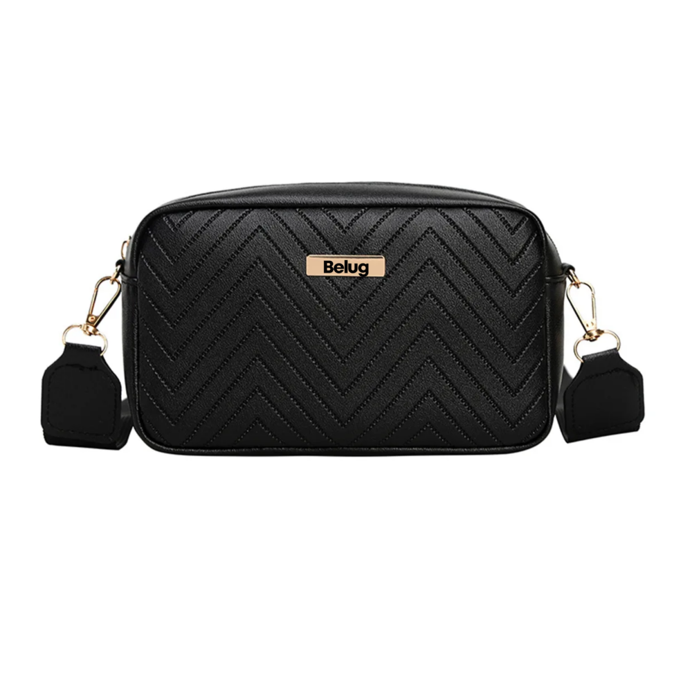 Foto 2 pulgar | Bolso De Hombro Casual Con Diseño De Ondas Para Mujer Belug, Negro