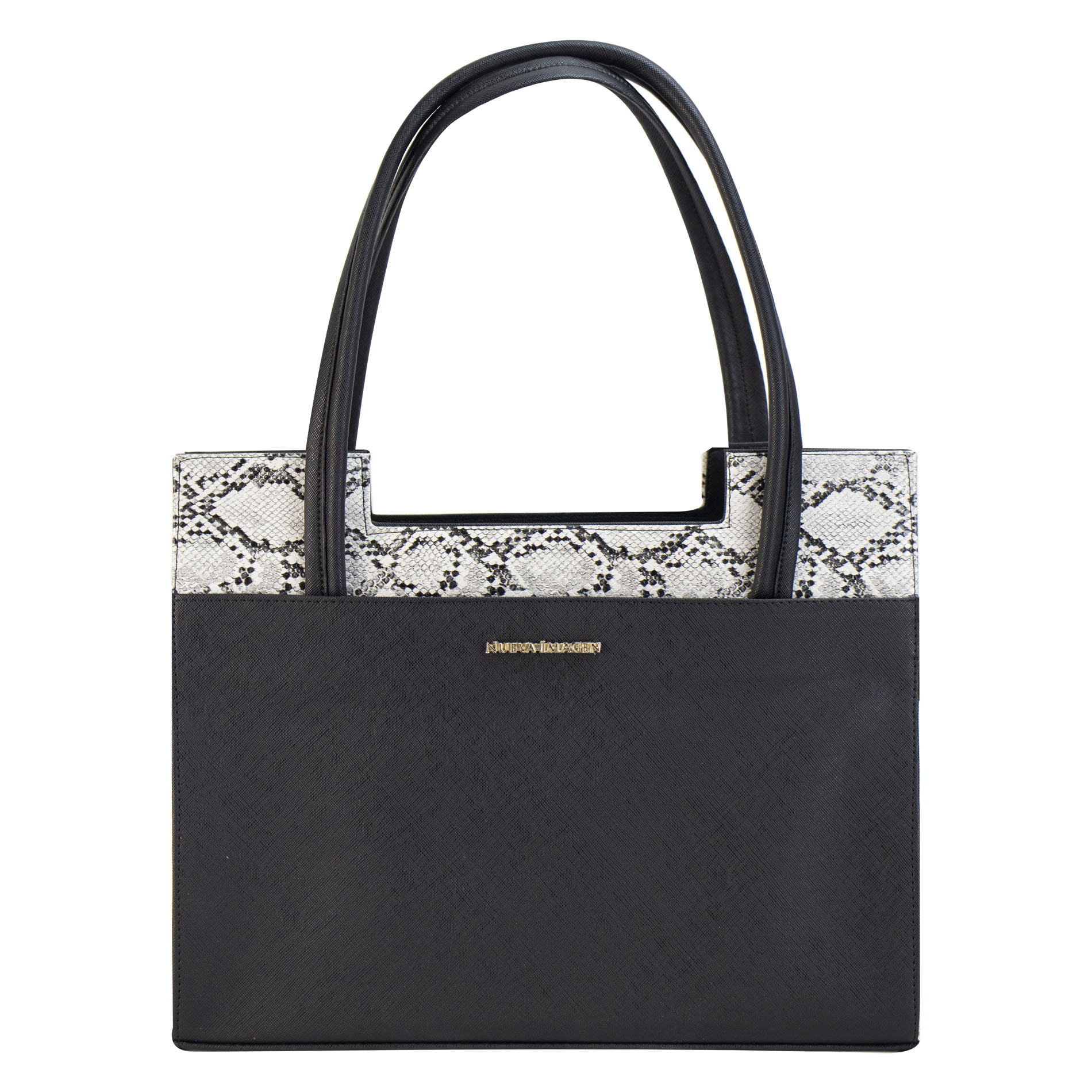 Foto 1 | Bolso Para Dama Negro Cobra Rey Perla Sintetico Carlota Nueva Imagen