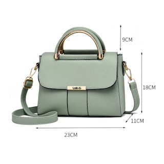 Foto 2 | Bolsos De Mano Y Hombro Para Mujer Bandolera Lab.g, Verde Claro