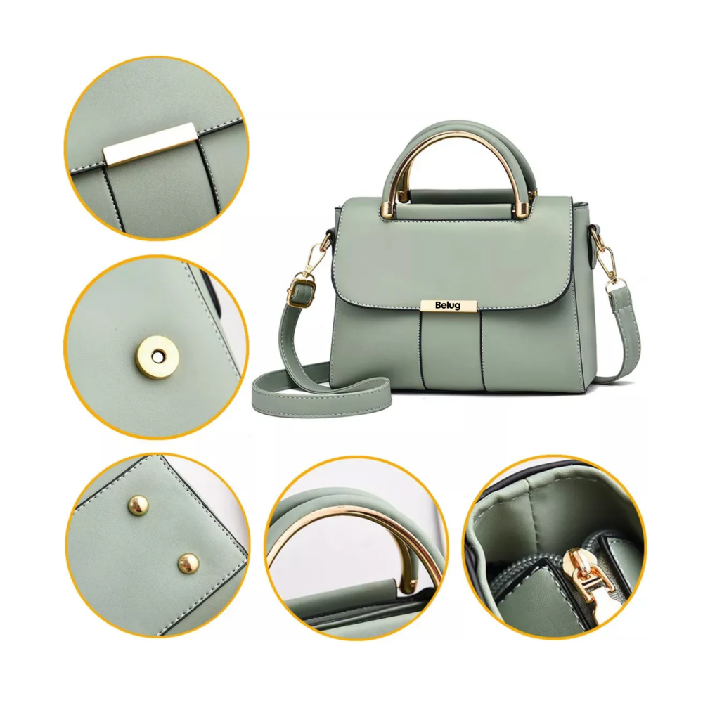 Foto 4 pulgar | Bolsos De Mano Y Hombro Para Mujer Bandolera Belug, Verde Claro