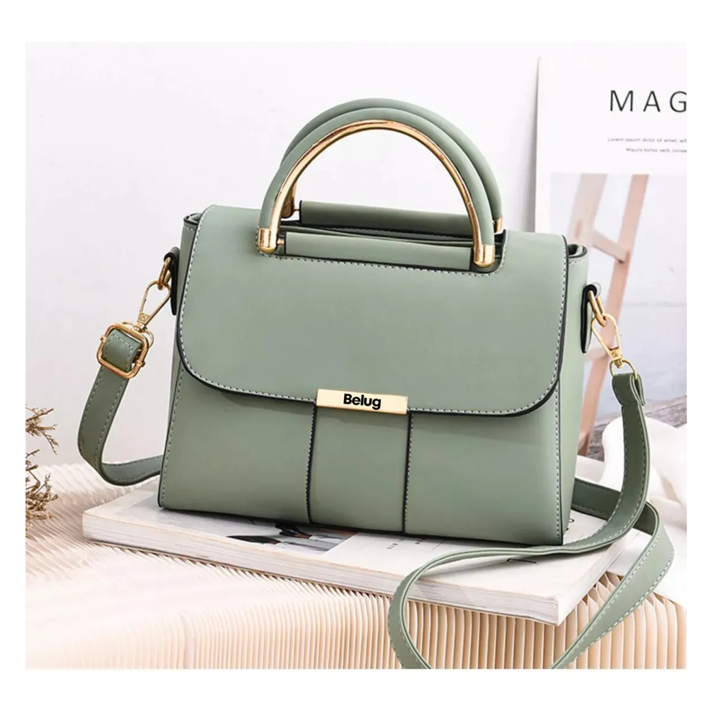 Foto 5 pulgar | Bolsos De Mano Y Hombro Para Mujer Bandolera Belug, Verde Claro