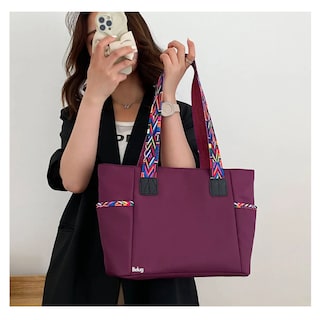 Foto 4 | Bolso Mano Tote Gran Capacidad Ligero Belug, Violeta