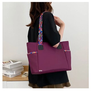 Foto 5 | Bolso Mano Tote Gran Capacidad Ligero Belug, Violeta