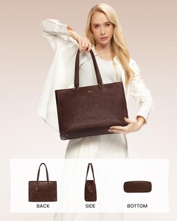 Foto 6 | Bolsa Para Portátil Lovevook, Bolso De Trabajo Vintage De Piel De 15.6 Pulgadas Para Mujer - Venta Internacional.