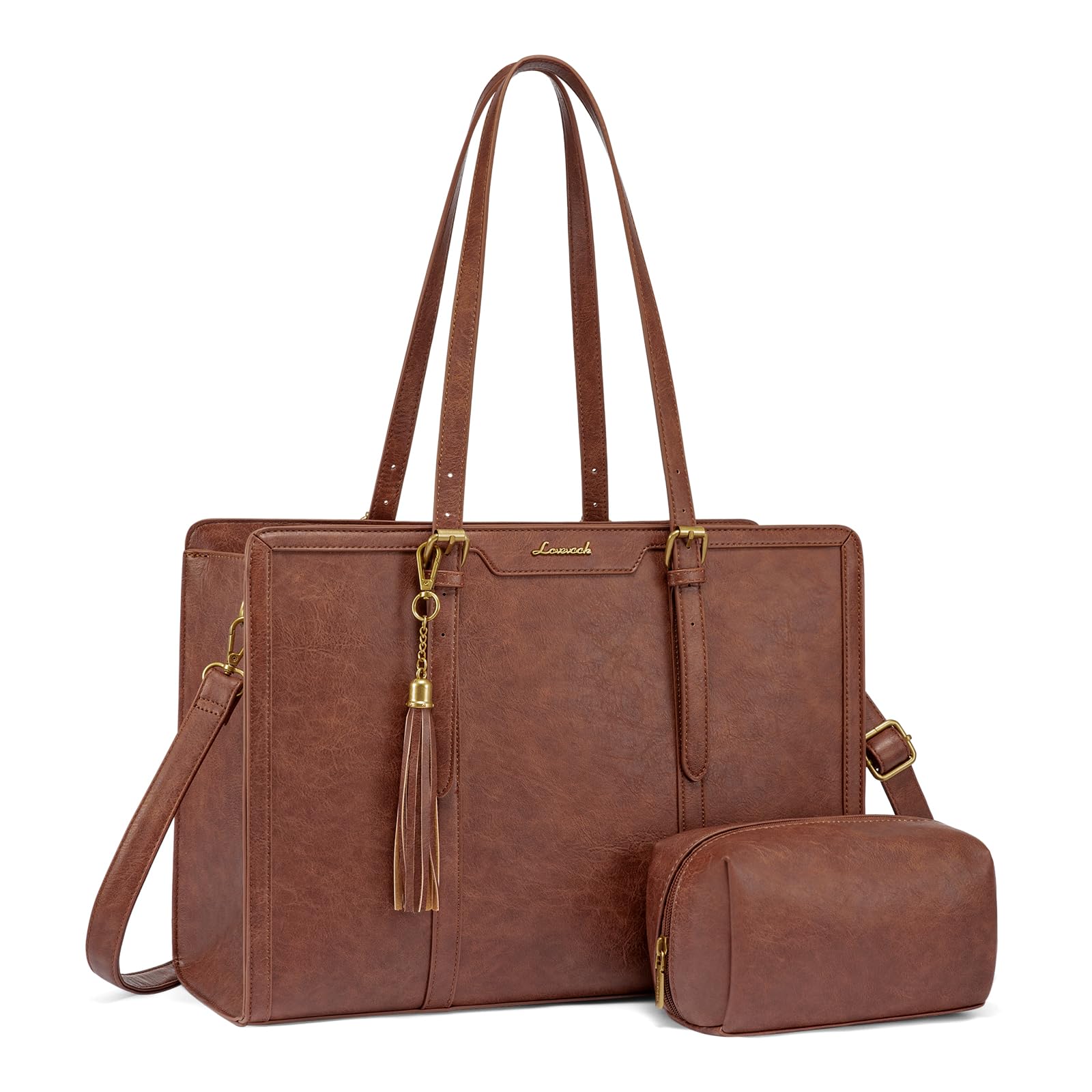 Foto 2 pulgar | Bolsa Para Portátil Lovevook Vintage De Piel De 17.3 Pulgadas Para Mujer - Venta Internacional.
