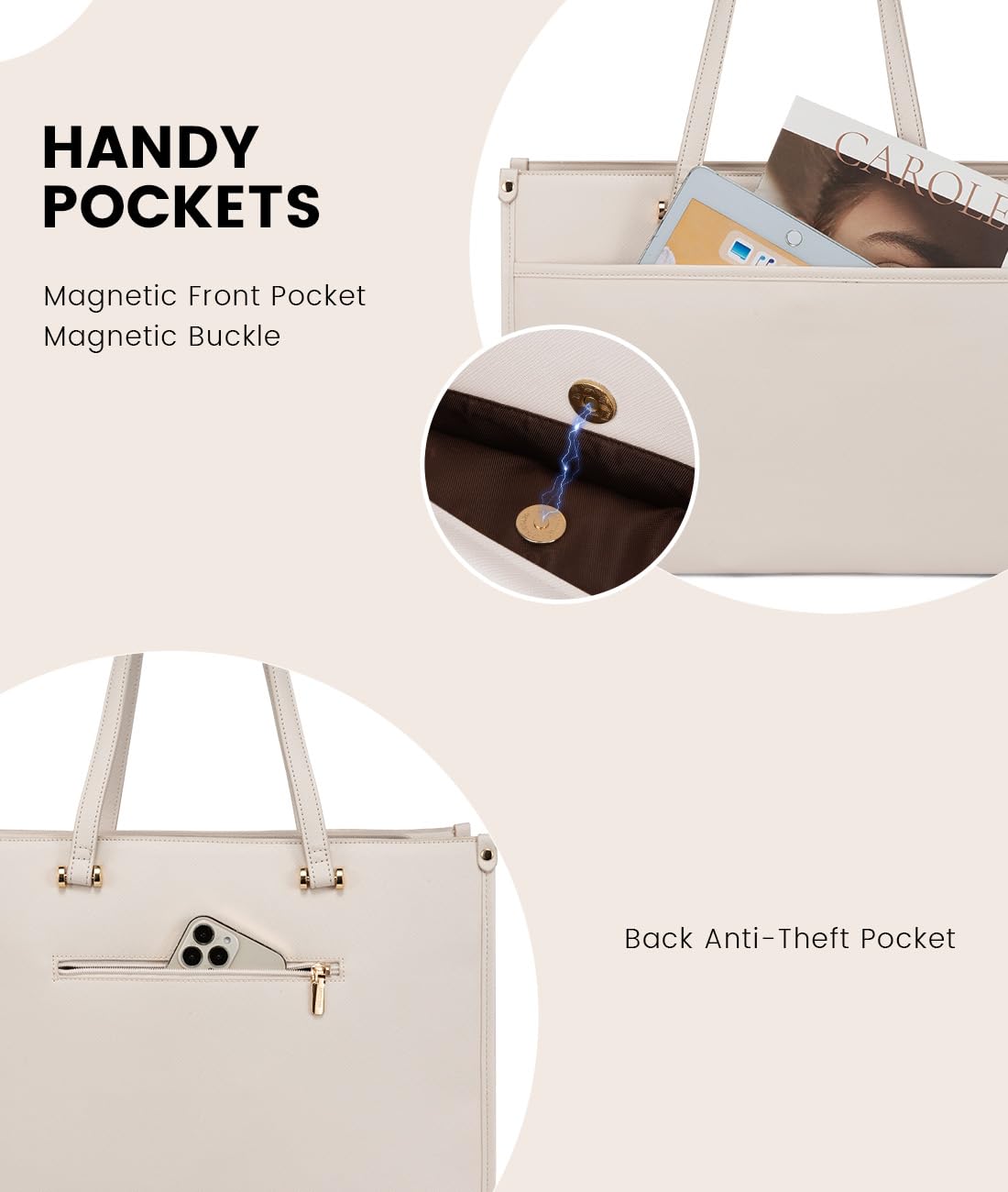 Foto 4 | Bolsa Para Portátil Lovevook De 15.6 Pulgadas Con Embrague Impermeable - Venta Internacional.