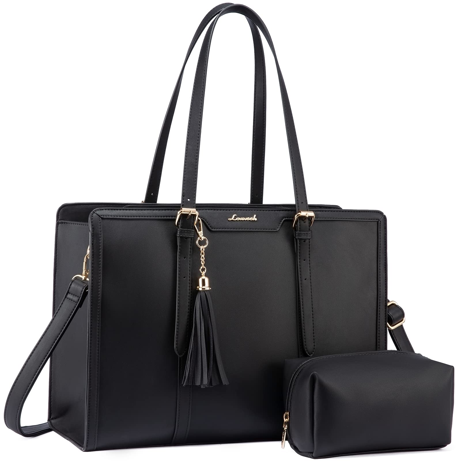 Foto 2 pulgar | Bolsa Para Portátil Lovevook Para Mujer De 17.3 Pulgadas, Piel Sintética Impermeable - Venta Internacional.