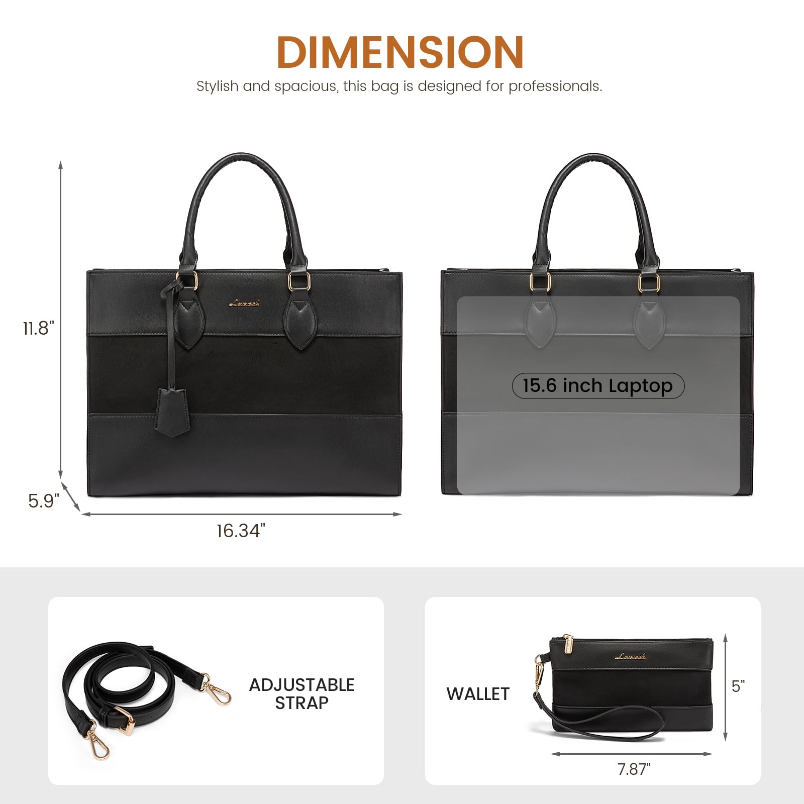 Foto 6 pulgar | Bolso De Mano Para Portátil Lovevook Para Mujer Con Bolso De Mano - Venta Internacional.