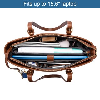 Foto 4 | Bolsa Para Portátil Lovevook De Piel Estructurada Para Mujer 15.6 Pulgadas - Venta Internacional.