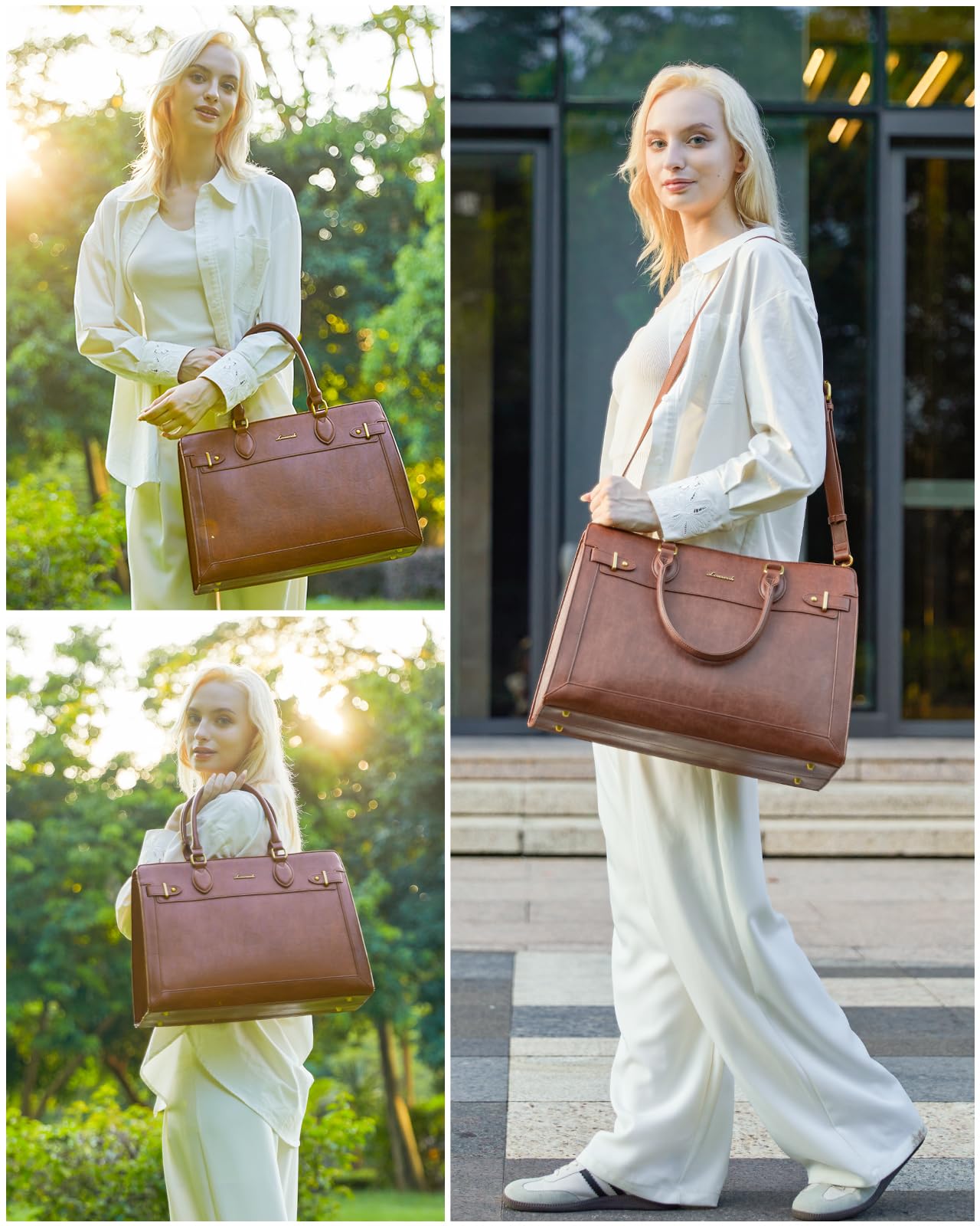 Foto 2 | Bolsa Para Portátil Lovevook Para Mujer, Bolsa Grande De Piel Sintética De 15.6 Pulgadas, Bolsa De T - Venta Intern