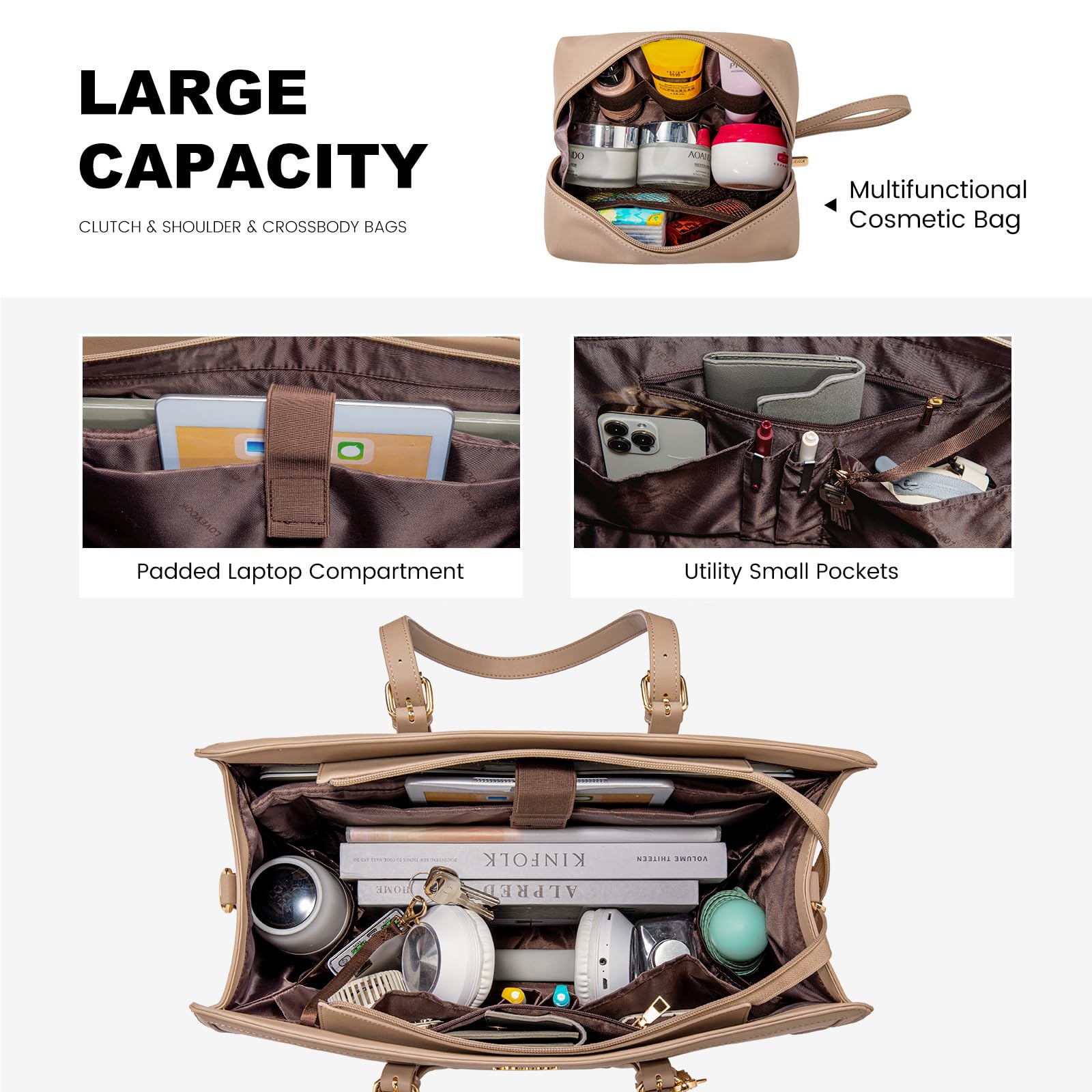 Foto 5 pulgar | Bolsa Para Portátil Lovevook Ligera De Piel Sintética De 15.6 Pulgadas Para Mujer - Venta Internacional.