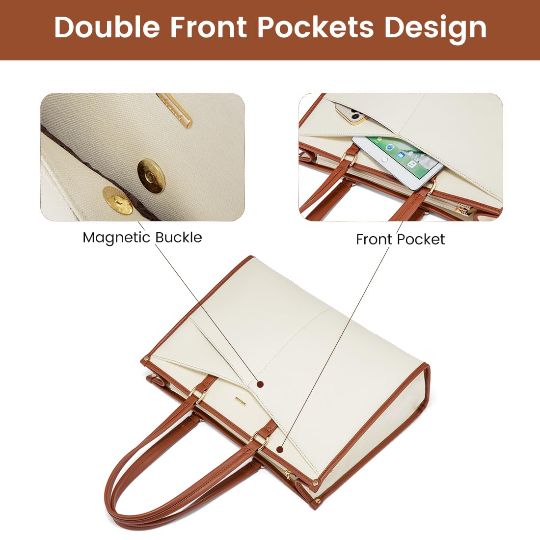 Foto 3 pulgar | Bolsa Para Portátil Lovevook Para Mujer, Bolso De Trabajo Para Portátil De 15,6 Pulgadas, Bolso Casu - Venta Intern