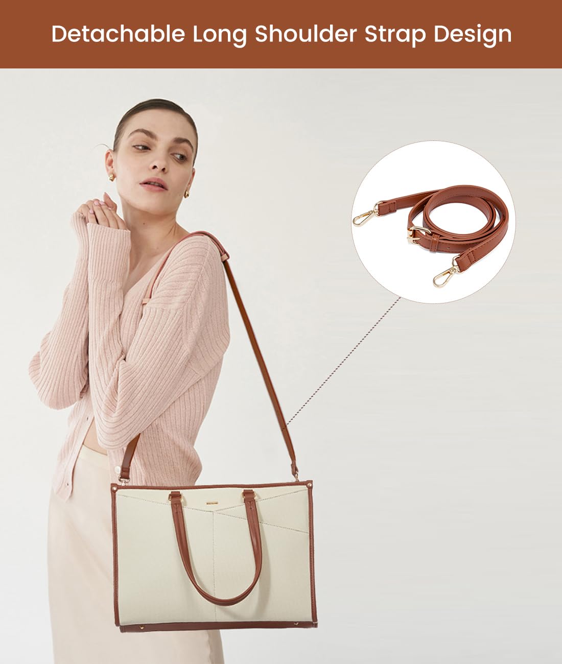 Foto 5 pulgar | Bolsa Para Portátil Lovevook Para Mujer, Bolso De Trabajo Para Portátil De 15,6 Pulgadas, Bolso Casu - Venta Intern