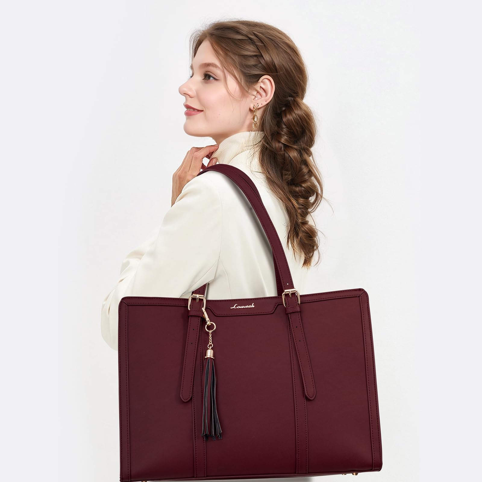 Foto 2 | Bolso Para Portátil Lovevook Para Mujer De 15.6 Pulgadas Con Bolso De Mano - Venta Internacional.