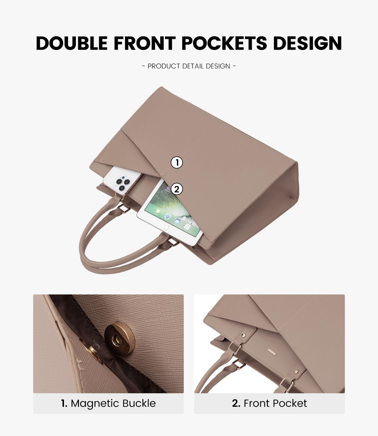 Foto 3 pulgar | Bolsa Lovevook Para Ordenador Portátil Para Mujer, De Piel, Oficina, Oficina, Trabajo, Ordenador, Co - Venta Interna