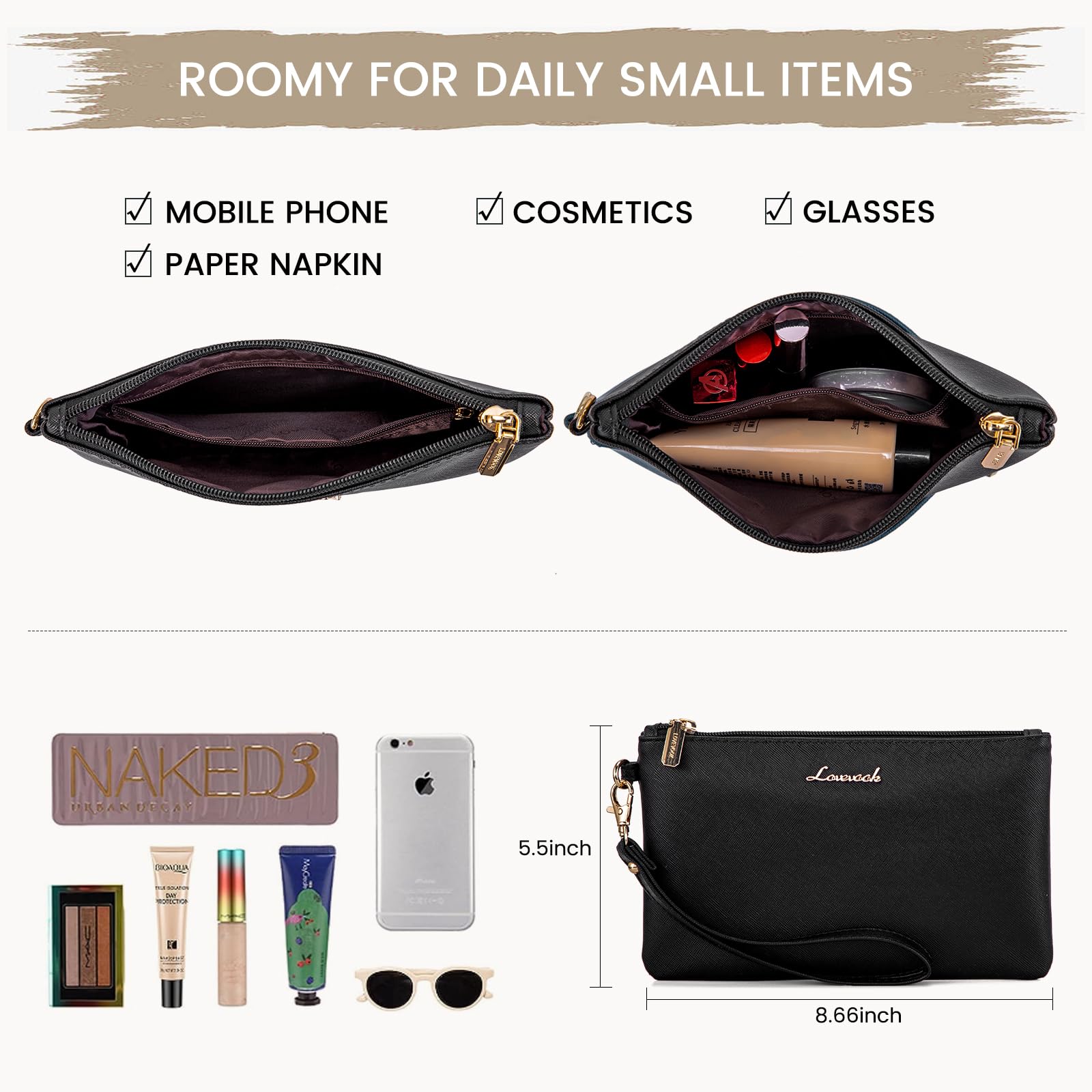 Foto 7 | Bolsa Para Portátil Lovevook Para Mujer De 15.6 Pulgadas, Piel Impermeable - Venta Internacional.