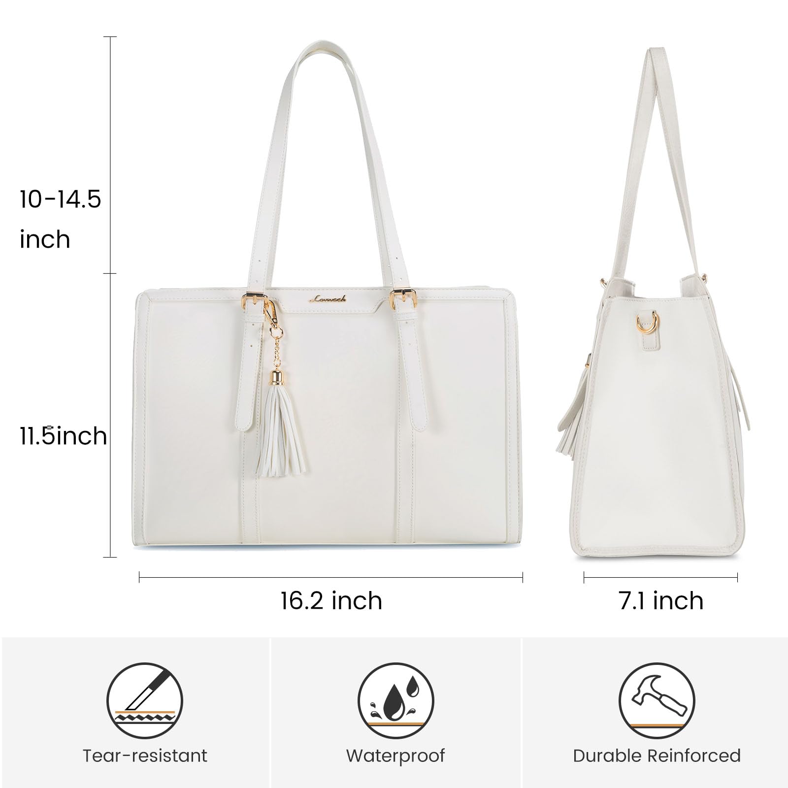 Foto 4 | Bolsa Para Portátil Lovevook De Piel Ligera De 15.6 Pulgadas Para Mujer - Venta Internacional.