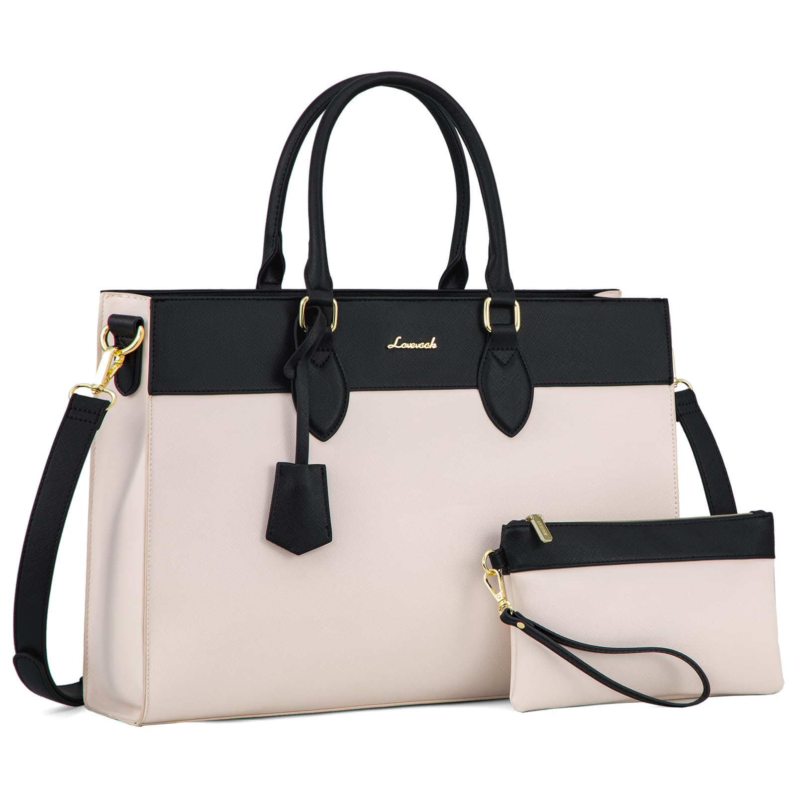Foto 1 | Bolsa Para Portátil Lovevook Para Mujer, 15.6 Pulgadas, Piel Impermeable, Color Beige - Venta Internacional.