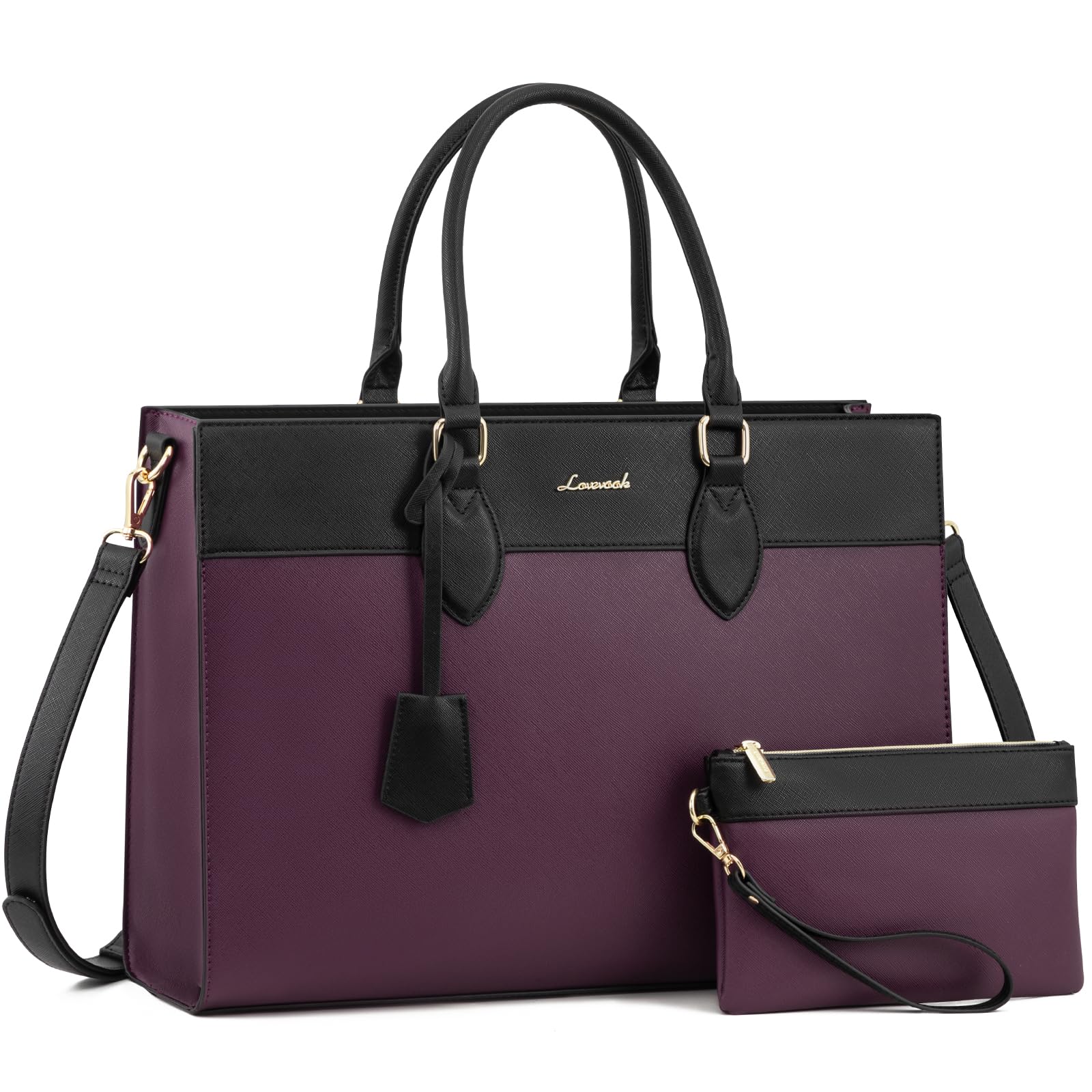 Foto 2 pulgar | Funda Para Portátil Lovevook Para Mujer, 15.6 Pulgadas, Piel Impermeable, Color Morado - Venta Internacional.