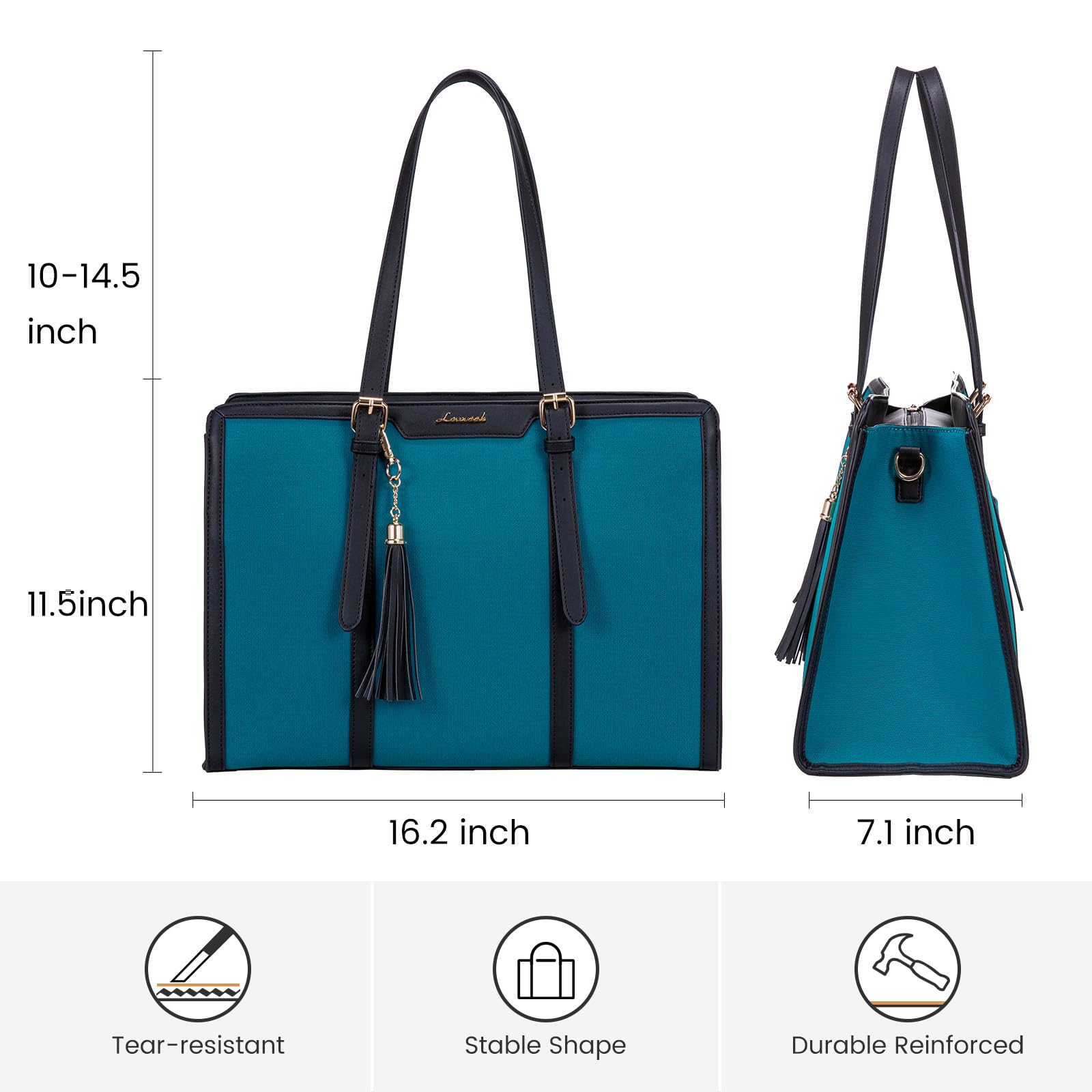 Foto 5 pulgar | Bolsa Para Portátil Lovevook De Lona Ligera De 15.6 Pulgadas Para Mujer - Venta Internacional.